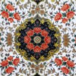 Tappeto Kum seta pura Rezai 120x80 ADAMELLO TAPPETI Tappeto Kum seta pura Rezai 120x80