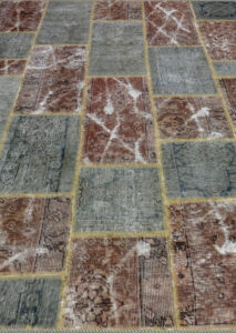 Patchwork Ruggine 213x155 ADAMELLO TAPPETI Patchwork Ruggine