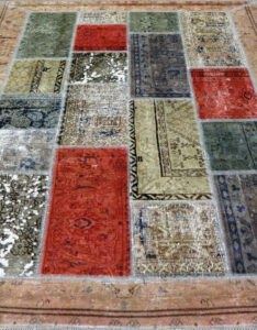 Border Patchwork 210x160 ADAMELLO TAPPETI Tappeto moderno Border Patchwork persiano