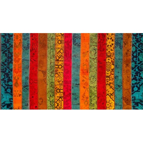Tappeto Patchwork Strisce 239x172 ADAMELLO TAPPETI Tappeto patchwork strisce
