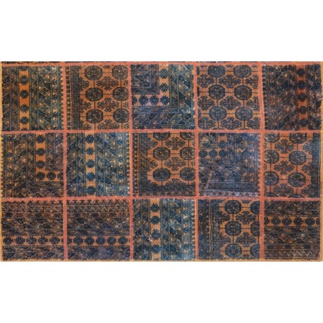 Tappeto Rosa antico Patchwork cm242x195 ADAMELLO TAPPETI Tappeto Rosa antico Patchwork cm242x195