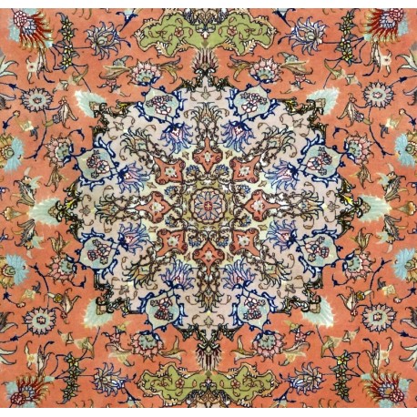 Tabriz rosa antico lana seta 290X203 ADAMELLO TAPPETI Tappeto Tabriz persiano cm290 X 203