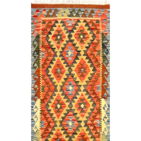 Tappeto kilim passatoia Maimana 377x76 ADAMELLO TAPPETI Tappeto kilim passatoia maimano cm377x76