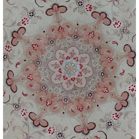 Tabriz fine rotondo lana seta 156x156 ADAMELLO TAPPETI Tappeto TABRIZ Persiano EXTRA FINE LANA SETA cm156x165